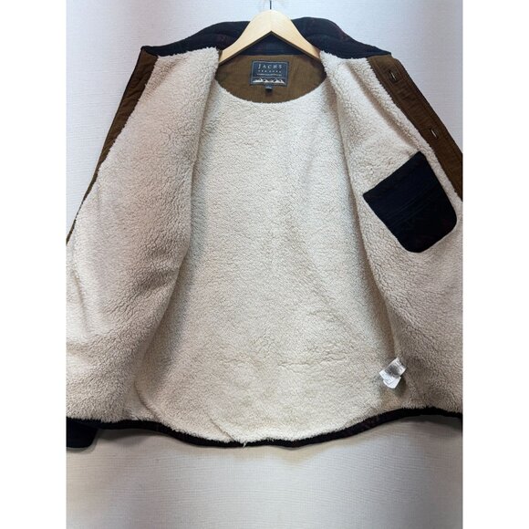 Jachs Mens Wool Sherpa Lined Flannel Shirt Jacket Long Sleeve Size L Multi Aztec - Picture 15 of 16